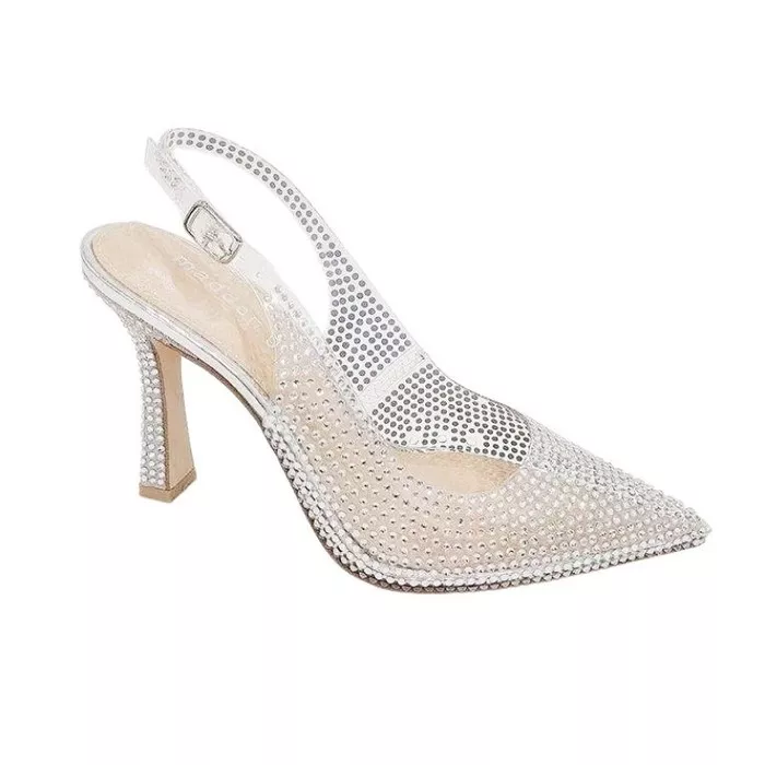 Crystal Slingback — Silver — 23GGHL0523