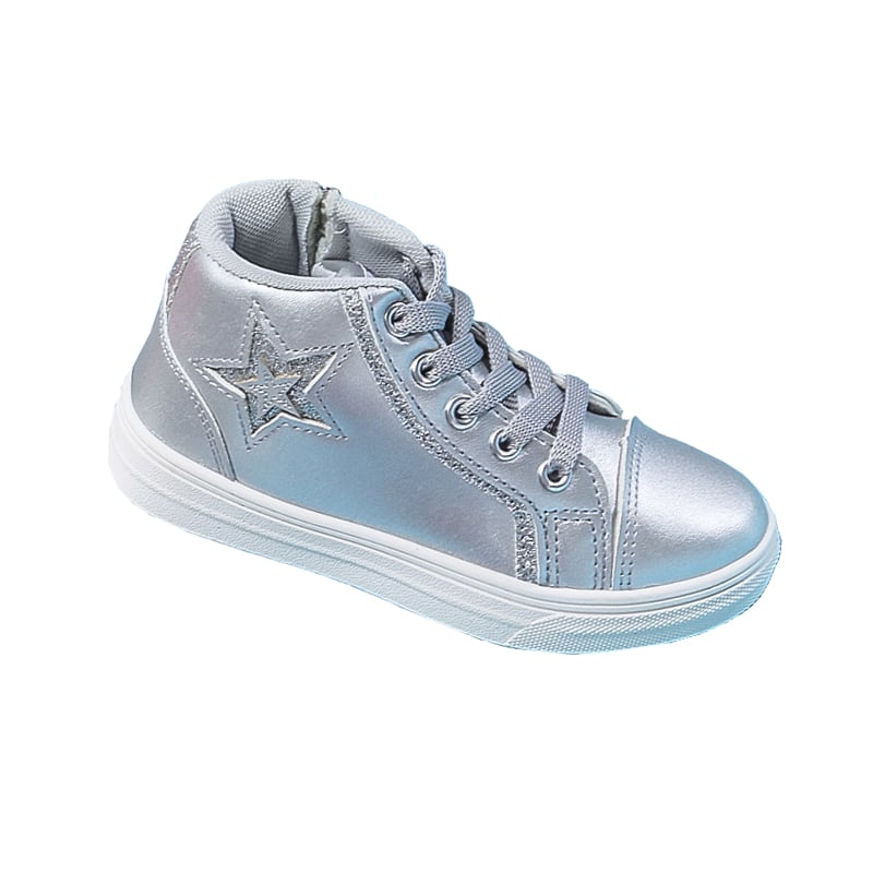 Latest Star Embellished Girl High Tops Children Walking Sneaker