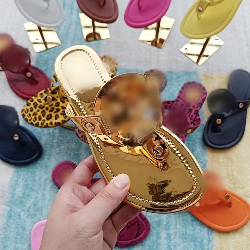 T Strap Lady Fashion Slipper Sexy Anti Slip Women Flat Sandal