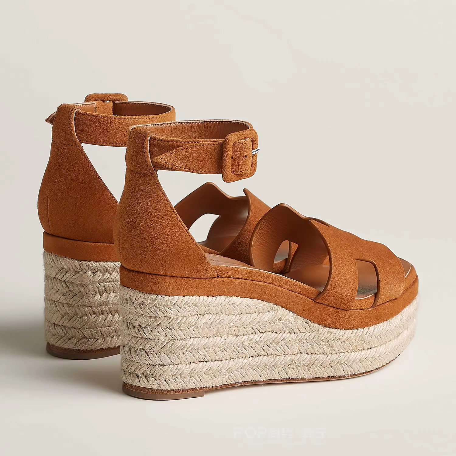 Fashion Lady Wedge Espadrille Shoes Jute Wrapped Women Sandal