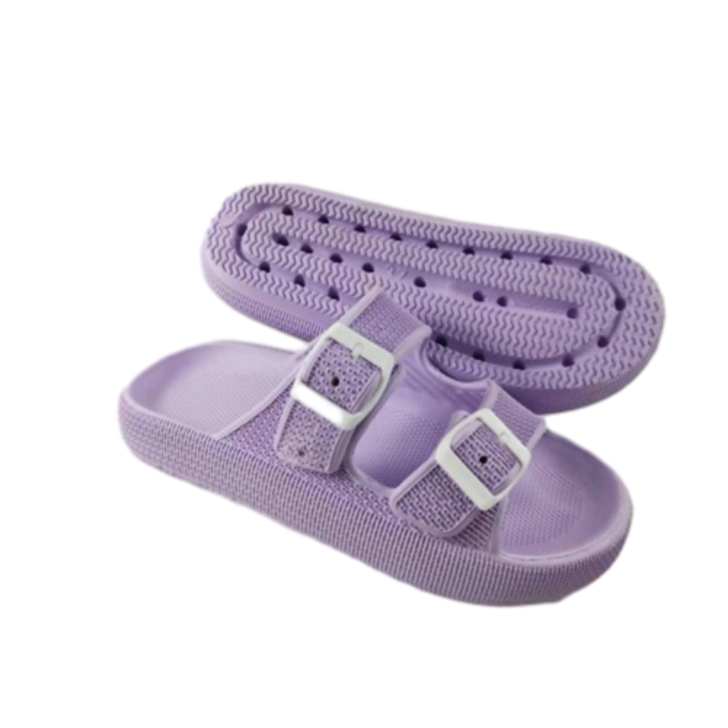 Best Selling  Women Slipper Two Strap with Buckle Lady Slides