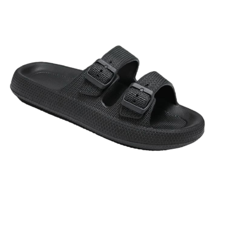 Best Selling  Women Slipper Two Strap with Buckle Lady Slides