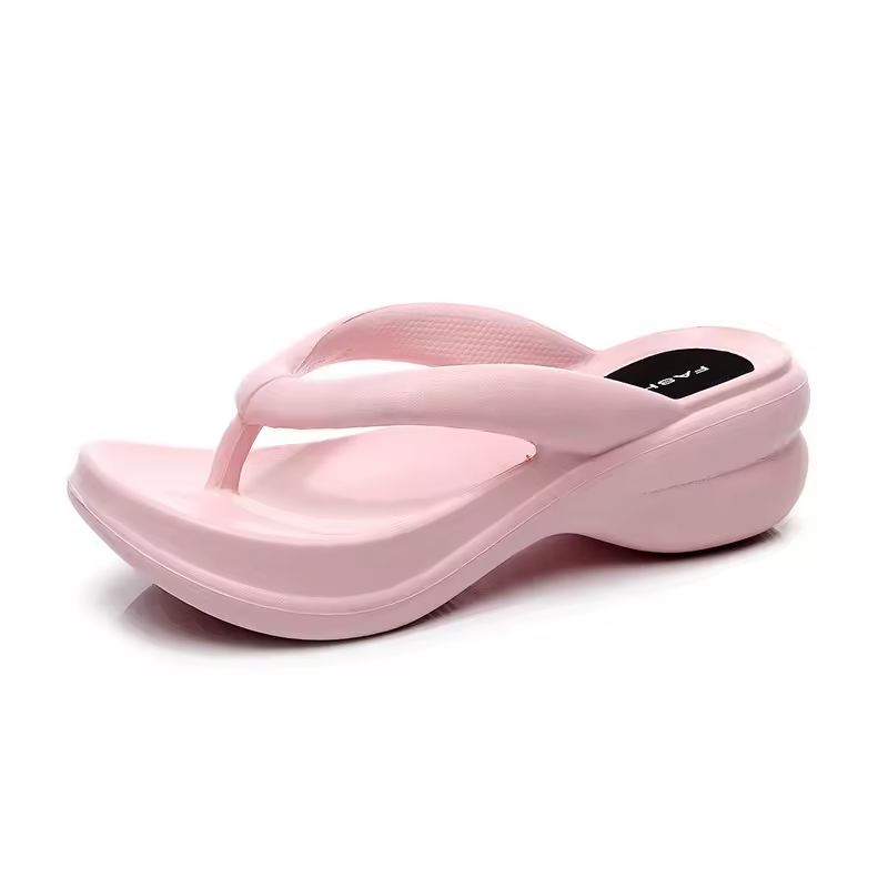 Heeled Summer Lady Slipper Fashion Wedge Women Flip Flops