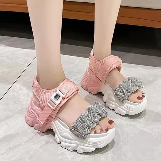 Non-slip Lady Fashion Shoes Best Selling Women Chunky Sandal